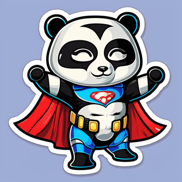 Design and logo creation Panda Superhero