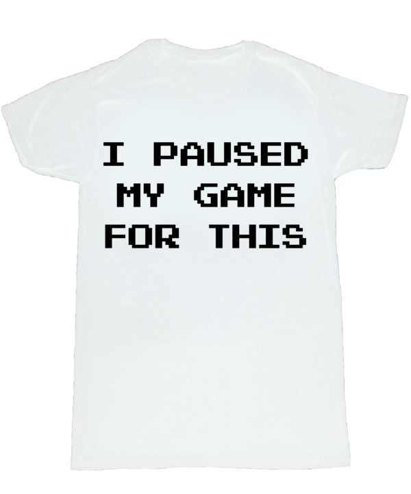 GrameBox graphics Shirt I paused my game for this white